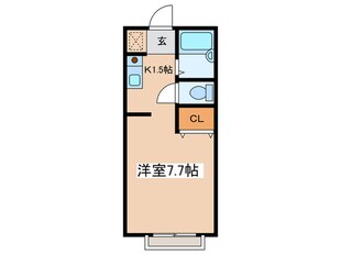 ル．シェールＭの物件間取画像